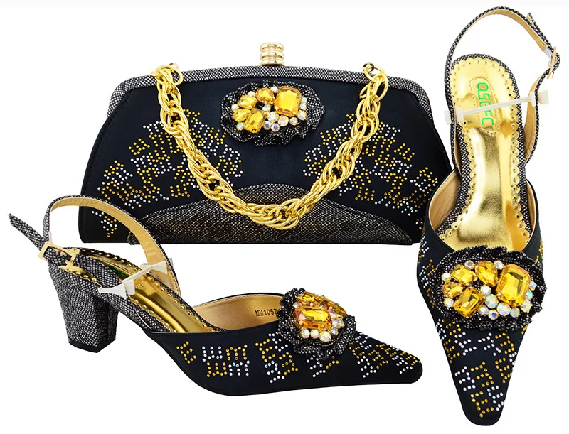 Women's High Heel Shoes Women's Italian Shoe With Matching Bag With Lady Sandal To Match The Hot Sale Set High heel MM1057