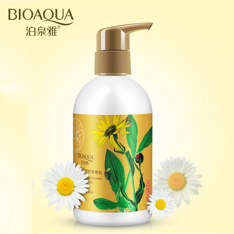 BIOAQUA Chamomile Body Lotion Repairing Milk Body Creams Antibacterial whitening Nourishing Moisturizing Face Body Skin Care
BIOAQUA Chamomile Body Lotion Repairing Milk Body Creams Antibacterial whitening Nourishing Moisturizing Face Body Skin Care