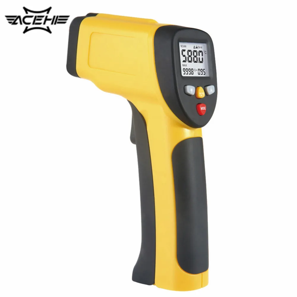 LCD Display IR Infrared Thermometer Multi Purpose Dual Laser -50 To 1050 Degree Celsius Temperature Meter Sensor HT-819
LCD Display IR Infrared Thermometer Multi Purpose Dual Laser -50 To 1050 Degree Celsius Temperature Meter Sensor HT-819