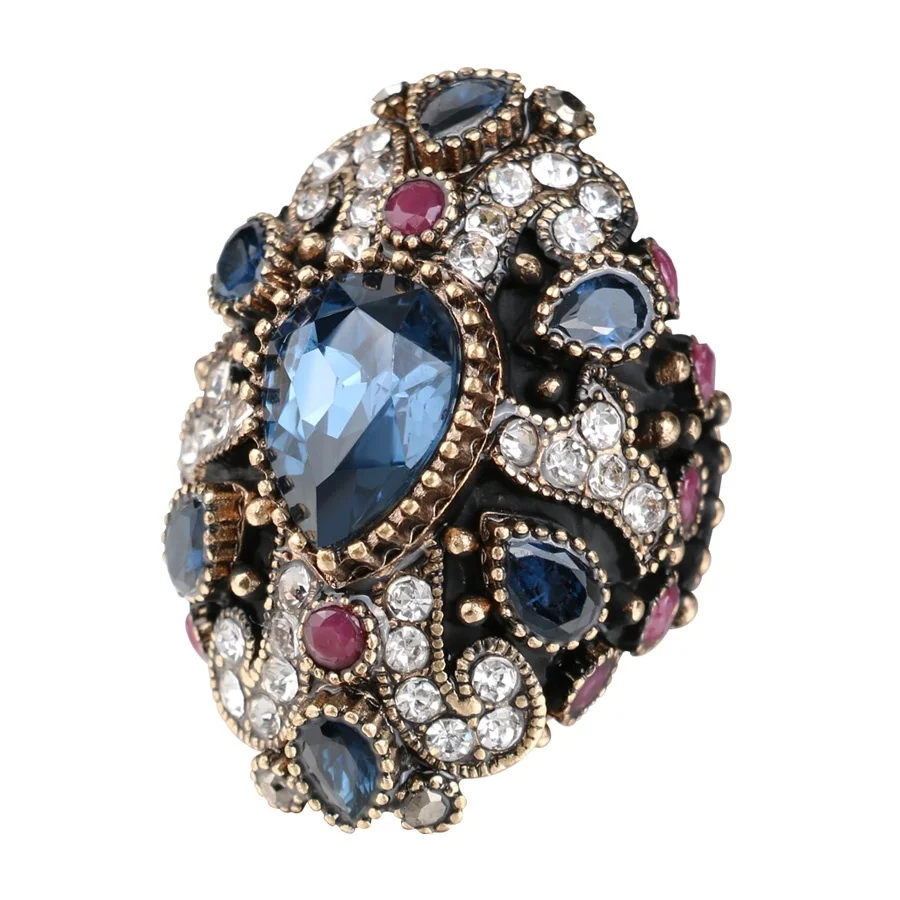 Brand Unique Design Luxury Large Crystal Cocktail Ring For Women Party Jewelry Accessories Finger Ring Turkey Fine Jewelry
Brand Unique Design Luxury Large Crystal Cocktail Ring For Women Party Jewelry Accessories Finger Ring Turkey Fine Jewelry