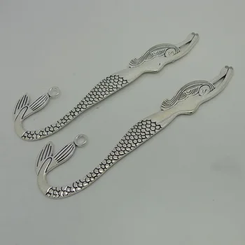 ALY 10Pcs/lot Antique Silver Mermaid 121x32mm Book Mark Fairy Tale Hairpin Accessories
ALY 10Pcs/lot Antique Silver Mermaid 121x32mm Book Mark Fairy Tale Hairpin Accessories