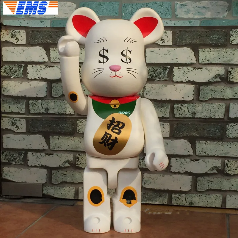 

28" Be@rbrick Gloomy BB Bearbrick 1000% Fortune Cat Birthday Gift Decoration Vinyl Action Figure Collectible Model Toy 70CM B685