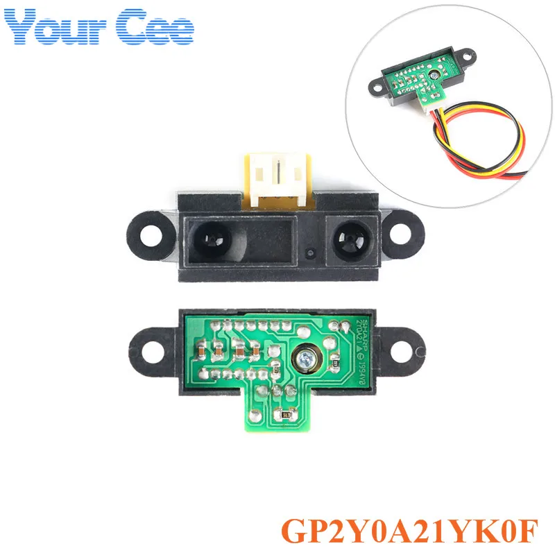 Infrared Proximity Sensor GP2Y0A21YK0F Infrared Distance Sensor IR Analog Distance Sensor 10-80cm with Cable
Infrared Proximity Sensor GP2Y0A21YK0F Infrared Distance Sensor IR Analog Distance Sensor 10-80cm with Cable