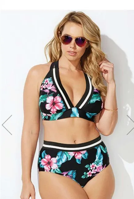 

2019 women bikini sets plus size XL XXL XXXL XXXXL big size swimwear large size swimsuit female bathingsuit