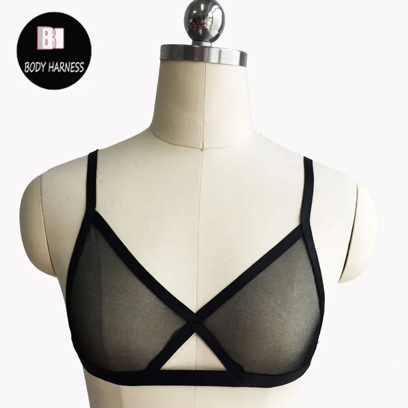 New design!translucent gauze harness bra women sexy lingerie Harajuku Gothic body harness black bondage lingerie harness
New design!translucent gauze harness bra women sexy lingerie Harajuku Gothic body harness black bondage lingerie harness