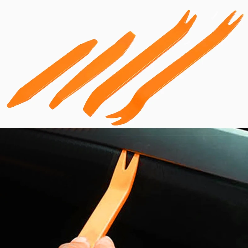 Professional 4Pcs Orange ABS Automobile Audio Door Clip Panel Trim Dash Auto Radio Removal Pry Tools Set Car Panel Removal Tool
Professional 4Pcs Orange ABS Automobile Audio Door Clip Panel Trim Dash Auto Radio Removal Pry Tools Set Car Panel Removal Tool