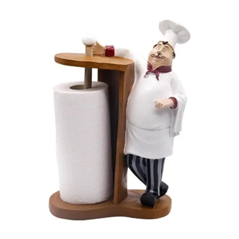 Lovely Pastoral Style Cook Chef Roll Paper Rack Unique Resin Living Room Bathroom Paper Towels Storage Rack Box R2053
Lovely Pastoral Style Cook Chef Roll Paper Rack Unique Resin Living Room Bathroom Paper Towels Storage Rack Box R2053