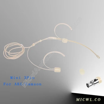 Pro 3Pin Headset Headworn Condenser Microphone for AKG TA3F Omnidirectional Samson Wireless Transmitter 3A-003
Pro 3Pin Headset Headworn Condenser Microphone for AKG TA3F Omnidirectional Samson Wireless Transmitter 3A-003