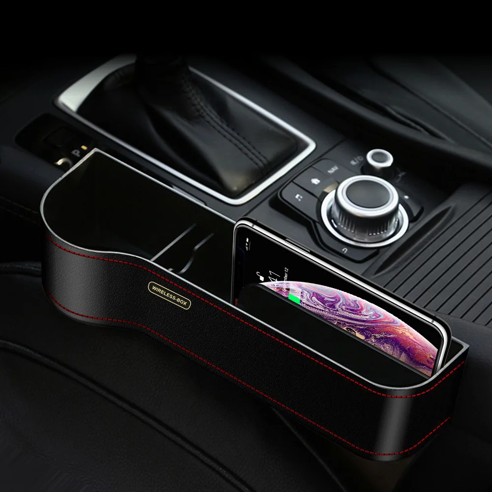 Protefeuille Qi Wireless Charger Car Station For Iphone Xs Max Xr 8 Plus X10 Chargeur Induction Voiture Storage Box Stand Holder
Protefeuille Qi Wireless Charger Car Station For Iphone Xs Max Xr 8 Plus X10 Chargeur Induction Voiture Storage Box Stand Holder