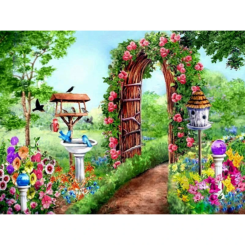 Full Square Diamond 5D DIY Diamond Painting "Beautiful Garden" Embroidery Cross Stitch Rhinestone Mosaic Painting KBL
Full Square Diamond 5D DIY Diamond Painting "Beautiful Garden" Embroidery Cross Stitch Rhinestone Mosaic Painting KBL
