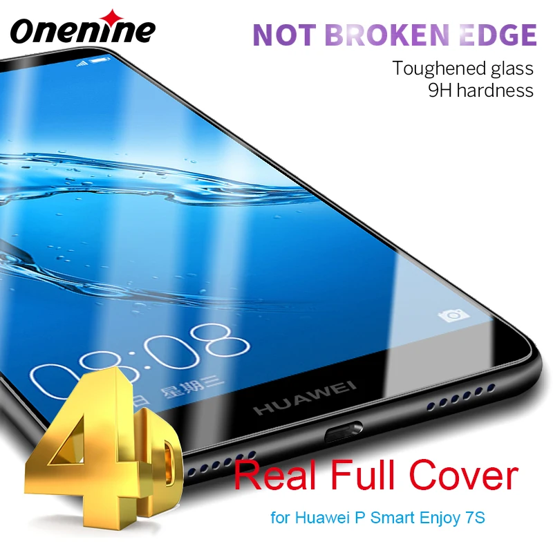 4D Full Cover Screen Protector for Huawei P Smart Tempered Glass Film 9H 3D Curved Protective Enjoy 7S PSmart FIG-AL00 5.65 inch
4D Full Cover Screen Protector for Huawei P Smart Tempered Glass Film 9H 3D Curved Protective Enjoy 7S PSmart FIG-AL00 5.65 inch