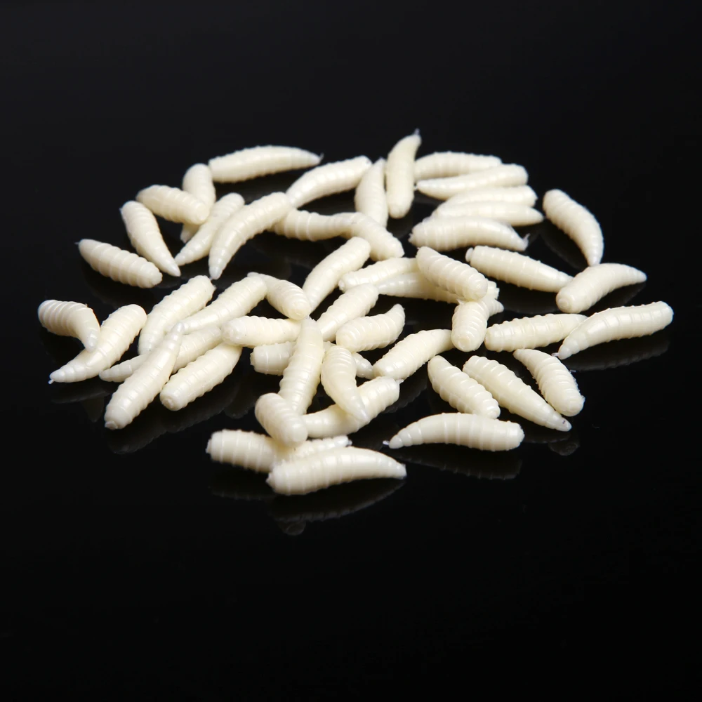 50Pcs Artificial plastic 1.6cm Fishing Lure Maggot Grub Soft Baits Worms Fish Lures for Carp 2 C
50Pcs Artificial plastic 1.6cm Fishing Lure Maggot Grub Soft Baits Worms Fish Lures for Carp 2 C