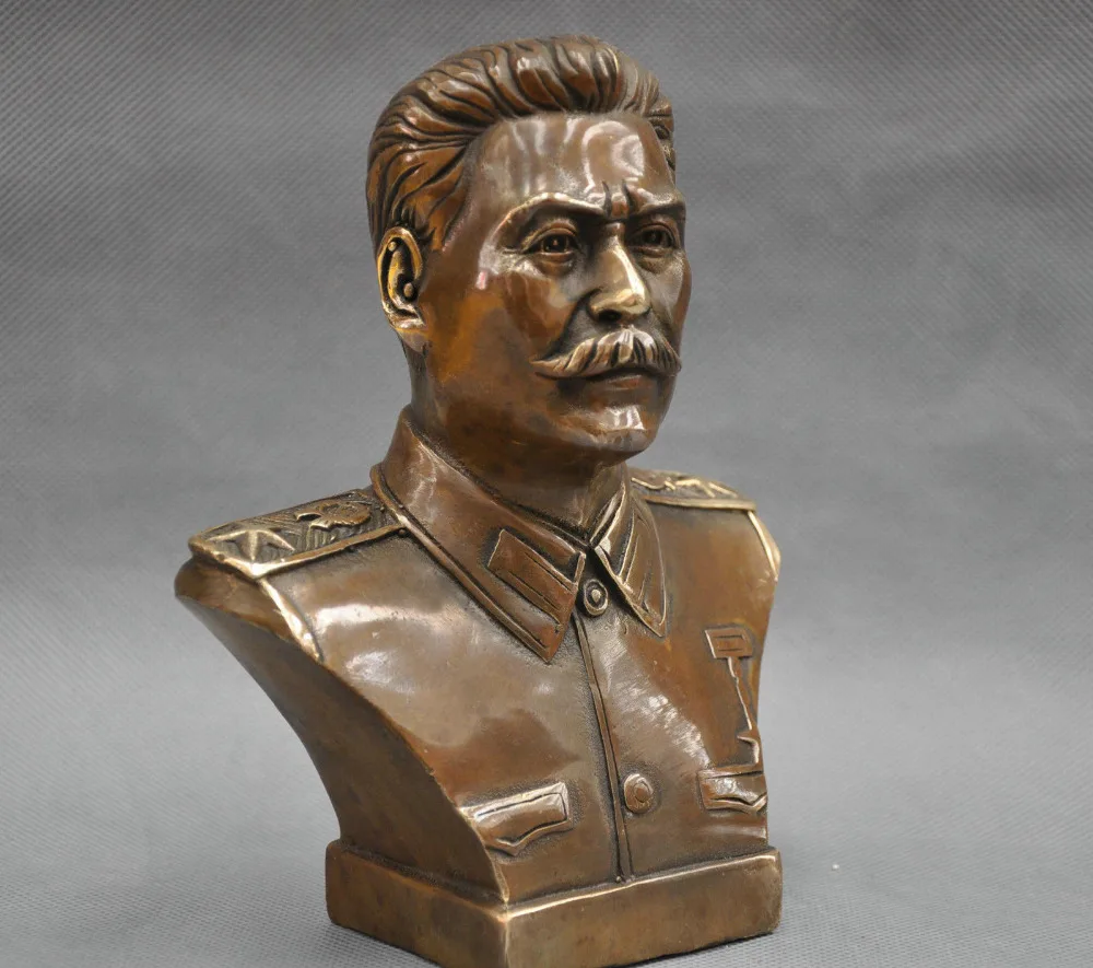 charming 6'' Russian Leader Joseph Stalin Bust Bronze Statue shipping free
charming 6'' Russian Leader Joseph Stalin Bust Bronze Statue shipping free