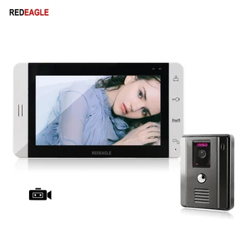 REDEAGLE 7 inch Wired Video Door Phone Record Home Security Intercom System with 700TVL Outdoor IR Night Vision Camera
REDEAGLE 7 inch Wired Video Door Phone Record Home Security Intercom System with 700TVL Outdoor IR Night Vision Camera