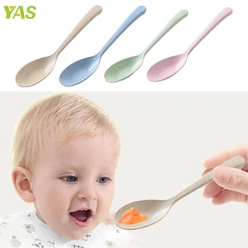 New Baby Spoon Natural Wheat Straw Stem Rice Feeding Kids Tableware Heat Resistance #330
New Baby Spoon Natural Wheat Straw Stem Rice Feeding Kids Tableware Heat Resistance #330