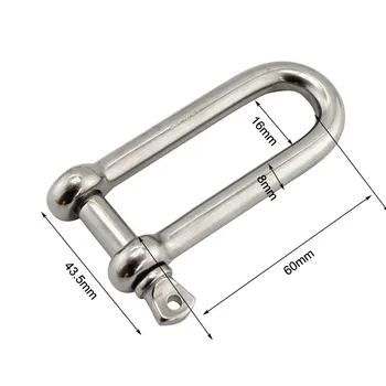 5 pcs 8mm Long D standard shackle stainless steel 316 marine hardware boat hardware
5 pcs 8mm Long D standard shackle stainless steel 316 marine hardware boat hardware