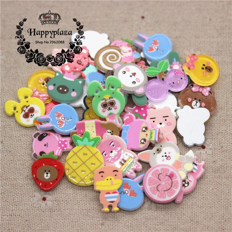 20pcs Mix Colors Kawaii Resin Cartoon Animals/Fruits Flatback Cabochon Miniature Art DIY Craft Decoration Accessories,15-30mm
20pcs Mix Colors Kawaii Resin Cartoon Animals/Fruits Flatback Cabochon Miniature Art DIY Craft Decoration Accessories,15-30mm