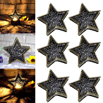 6Pcs 3D Hollow Iron Star Moroccan Mood Tea Light Candlestick Candle Holder Home Shop Bar Cafe Party Garden Lantern
6Pcs 3D Hollow Iron Star Moroccan Mood Tea Light Candlestick Candle Holder Home Shop Bar Cafe Party Garden Lantern