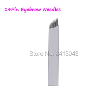 Permanent Makeup Needles Eyebrow Manual Pen 14Pin Blades 50Pcs Singe Use Eyebrow Embroidery Neeldes
Permanent Makeup Needles Eyebrow Manual Pen 14Pin Blades 50Pcs Singe Use Eyebrow Embroidery Neeldes