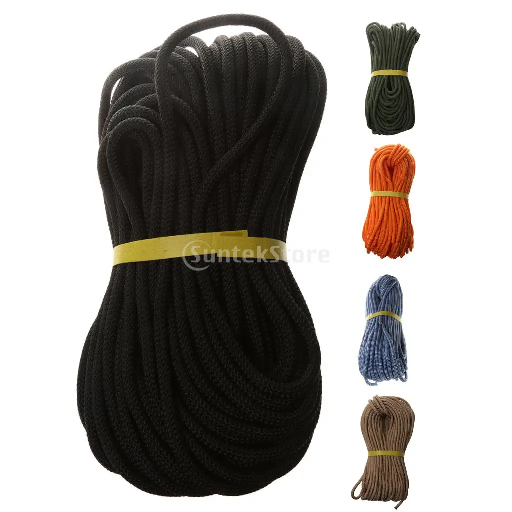 Utility 8mm Climbing Safety Sling Rappelling Rope Auxiliary Cord Black 10/20/30/40m
Utility 8mm Climbing Safety Sling Rappelling Rope Auxiliary Cord Black 10/20/30/40m