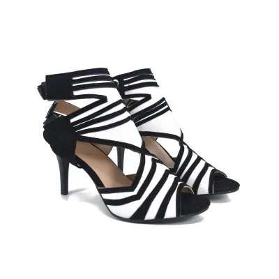 Ladies Zebra Ankle Strap Peep Toe Sandals Shoes Size 34-43 Women Summer European Thin Heels Sexy Party High Heels Sandals Shoes
Ladies Zebra Ankle Strap Peep Toe Sandals Shoes Size 34-43 Women Summer European Thin Heels Sexy Party High Heels Sandals Shoes