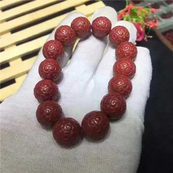 FREE SHIPPING Chinese Natural Red Organic Cinnabar Round Beads Bracelet AAAA 14.6mm
FREE SHIPPING Chinese Natural Red Organic Cinnabar Round Beads Bracelet AAAA 14.6mm