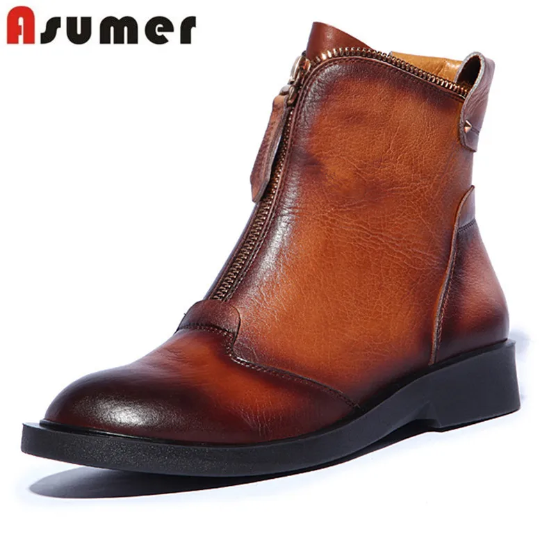 Large size 34-42 comfortable platform round toe flat with ankle boots fashion round toe solid genuine leather women boots
Large size 34-42 comfortable platform round toe flat with ankle boots fashion round toe solid genuine leather women boots