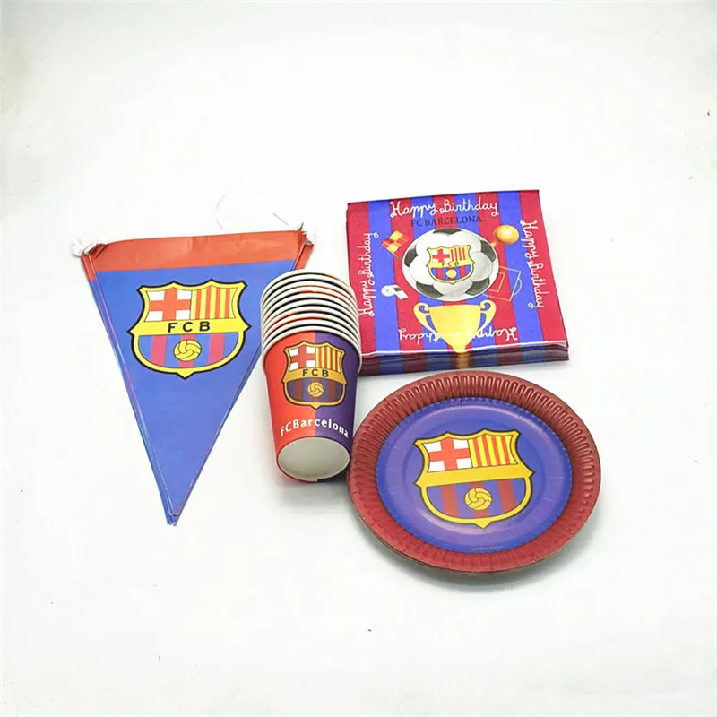 football Barcelona themed 50/80pcs disposable tablewares plate cup flag napkins birthday party decorations baby shower supplies
football Barcelona themed 50/80pcs disposable tablewares plate cup flag napkins birthday party decorations baby shower supplies