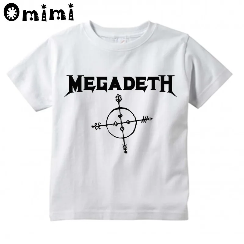 Boys/Girls Megadeth Band Printed T Shirt Kids Short Sleeve Tops Children's White Heavy Metal Rock Roll Pop T-Shirt
Boys/Girls Megadeth Band Printed T Shirt Kids Short Sleeve Tops Children's White Heavy Metal Rock Roll Pop T-Shirt