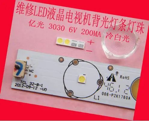 300piece/lot for repair tcl LCD TV LED backlight Article lamp SMD LEDs 6V 3030 Cold white light emitting diode
300piece/lot for repair tcl LCD TV LED backlight Article lamp SMD LEDs 6V 3030 Cold white light emitting diode