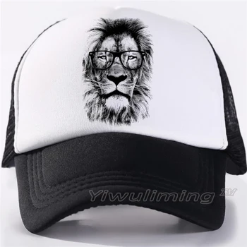 New Summer Trucker Caps King Lion Wear Glasse Cool Summer Black Adult Cool Baseball Mesh Net Trucker Caps Hat for Men Adjustable
New Summer Trucker Caps King Lion Wear Glasse Cool Summer Black Adult Cool Baseball Mesh Net Trucker Caps Hat for Men Adjustable