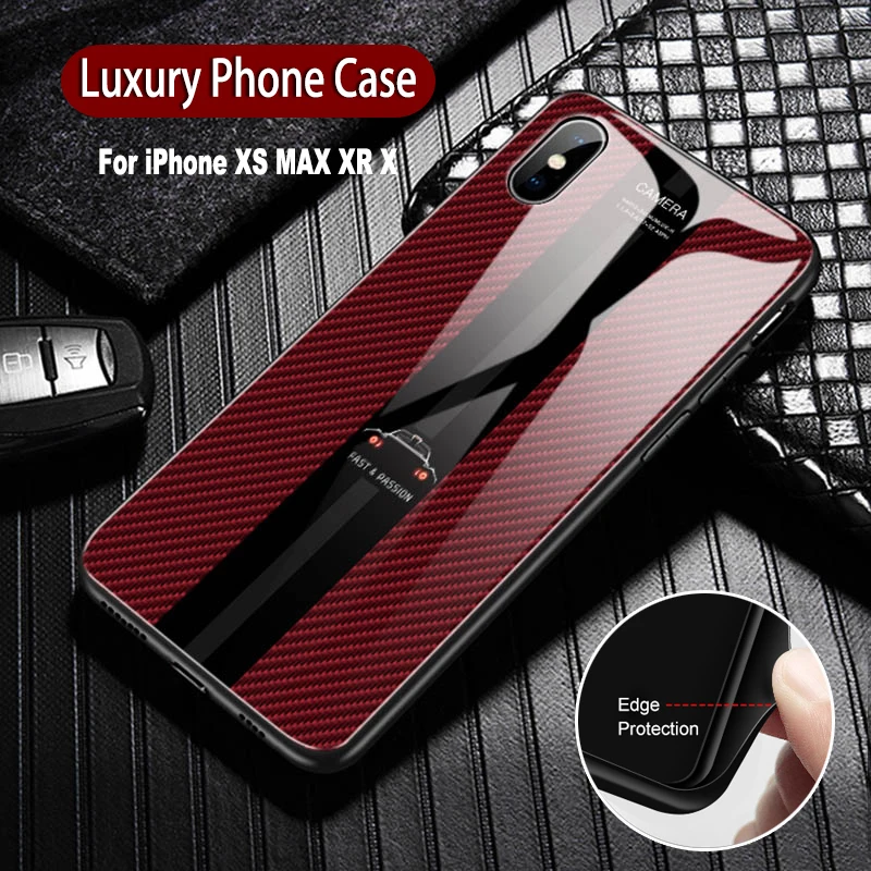 Luxury Tempered Glass Case For iPhone Xs Max Xr X Fashion Design Protective Soft TPU Mobile Phone Back Cover Case For iphone X
Luxury Tempered Glass Case For iPhone Xs Max Xr X Fashion Design Protective Soft TPU Mobile Phone Back Cover Case For iphone X