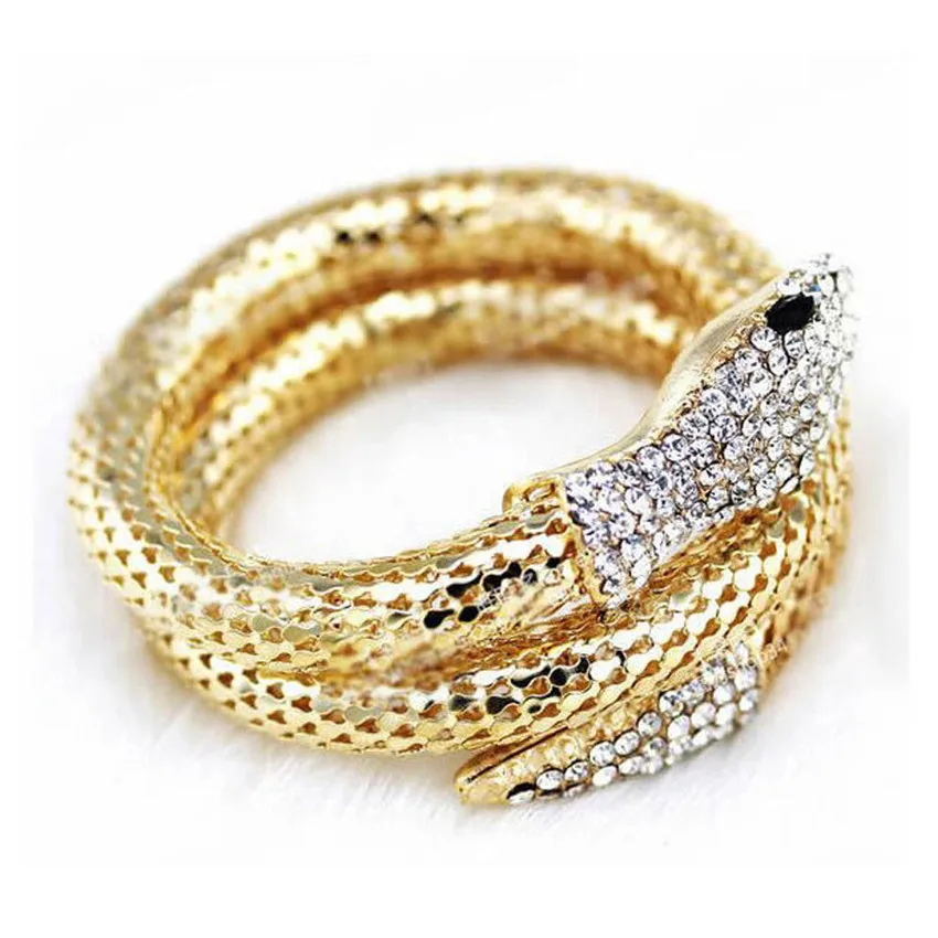2019 Stylish chic Women Girl stylish Vintage Retro Punk Rhinestone Curved Stretch Snake Cuff Bangle Bracelet #0530
2019 Stylish chic Women Girl stylish Vintage Retro Punk Rhinestone Curved Stretch Snake Cuff Bangle Bracelet #0530