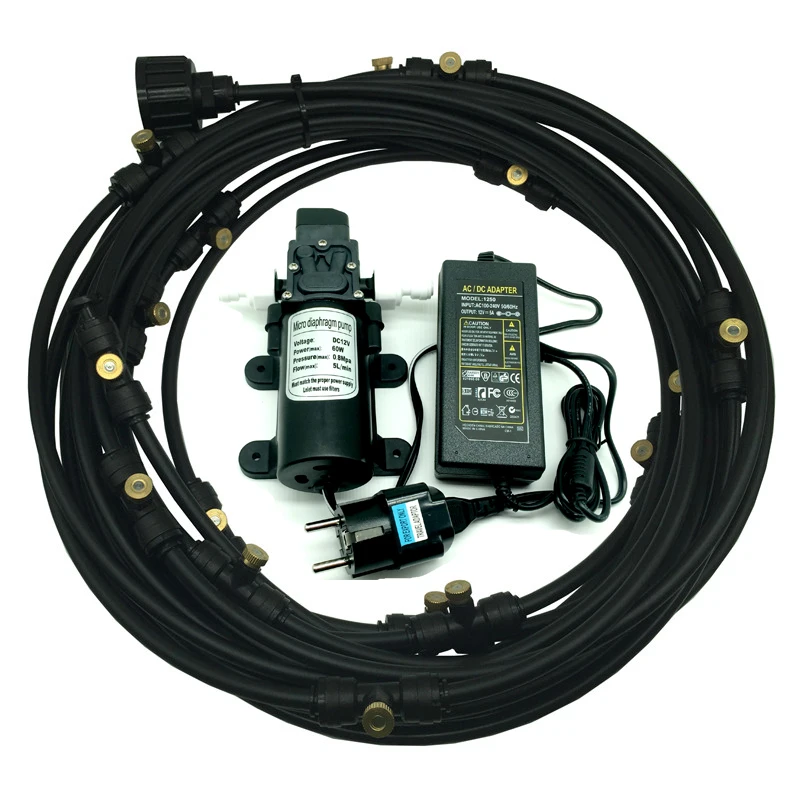 A259 DC 12V Water Pressure Self-Priming Diaphragm Pump with 12M fine fog mist nozzle cooling irrigation system
A259 DC 12V Water Pressure Self-Priming Diaphragm Pump with 12M fine fog mist nozzle cooling irrigation system