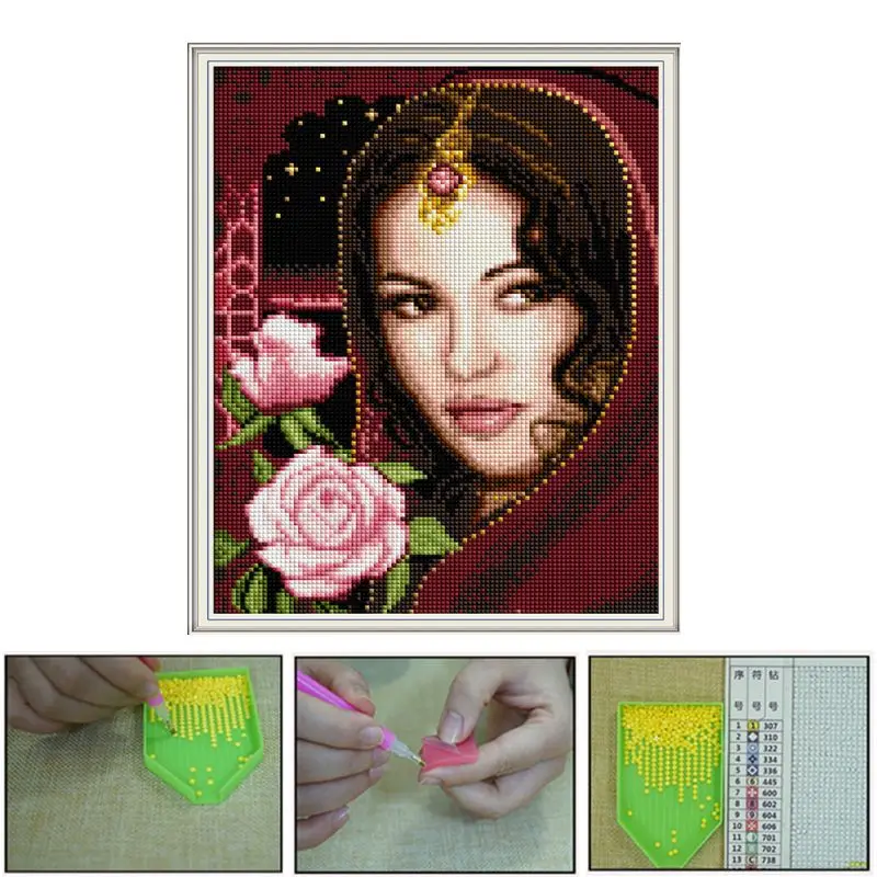 Indian Beauty Full Drill Diamond Painting Embroidery Cross Stitch Kit Rhinestone Home Decor Art Craft
Indian Beauty Full Drill Diamond Painting Embroidery Cross Stitch Kit Rhinestone Home Decor Art Craft