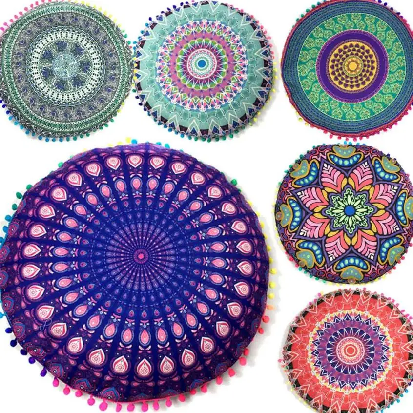 Indian Mandala Round Cushion Covers Floor Pillows Round Bohemian Cushion Cushions Pillows Cover Case 3JU22
Indian Mandala Round Cushion Covers Floor Pillows Round Bohemian Cushion Cushions Pillows Cover Case 3JU22