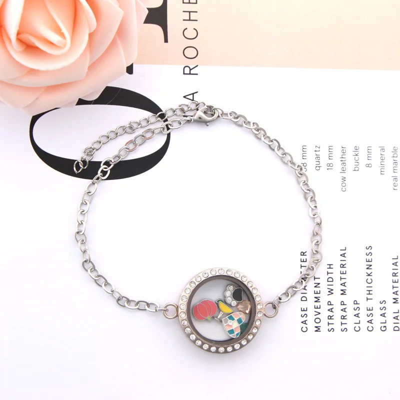 Vinnie Design Openable Magnet Stainless Steel Memory Glass Bracelet Floating Locket Bracelets Bangle for Women(send free charms)
Vinnie Design Openable Magnet Stainless Steel Memory Glass Bracelet Floating Locket Bracelets Bangle for Women(send free charms)