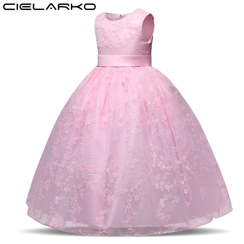 Фото Cielarko/платье для девочек Детские праздничные Платья с цветочным рисунком