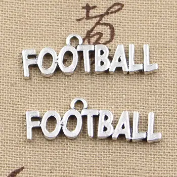 20pcs Charms Football 31x10mm Antique Silver Color Color Bracelets Pendants DIY Handmade Tibetan Making Jewelry
20pcs Charms Football 31x10mm Antique Silver Color Color Bracelets Pendants DIY Handmade Tibetan Making Jewelry