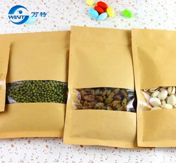 12*20CM 100pcs/lot Zip lock Kraft Paper Window Bag Gift Dried Snack tea packaging Pouch Zipper Sealing Bags
12*20CM 100pcs/lot Zip lock Kraft Paper Window Bag Gift Dried Snack tea packaging Pouch Zipper Sealing Bags