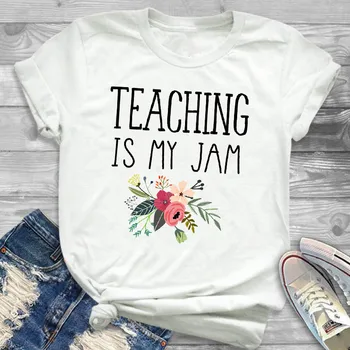 Women Shirt Fashion Teacher Ladies Teaching Letter Funny Female T Womens T-shirt Graphic Short Sleeve Summer Printed Top Tshirt
Women Shirt Fashion Teacher Ladies Teaching Letter Funny Female T Womens T-shirt Graphic Short Sleeve Summer Printed Top Tshirt