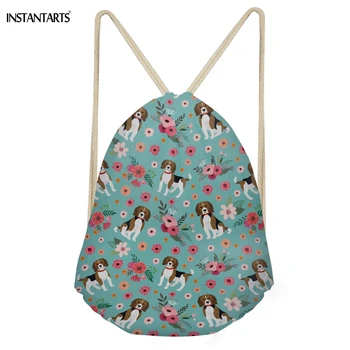 INSTANTARTS Multifunction Girls Drawstring Bgs Cute Animal Beagle Dog/Puppy Floral Pattern Students Backpacks Storage Beach Bag
INSTANTARTS Multifunction Girls Drawstring Bgs Cute Animal Beagle Dog/Puppy Floral Pattern Students Backpacks Storage Beach Bag