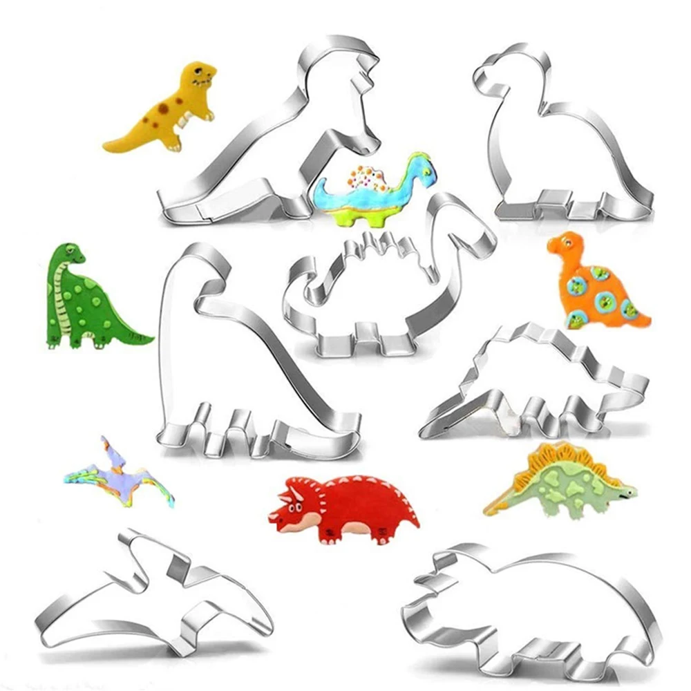 Multiple Styles Stainless Steel Jurassic Dinosaur Animal Fondant Cake Cookie Biscuit Cutter Decorating Mould Pastry Baking Tools
Multiple Styles Stainless Steel Jurassic Dinosaur Animal Fondant Cake Cookie Biscuit Cutter Decorating Mould Pastry Baking Tools