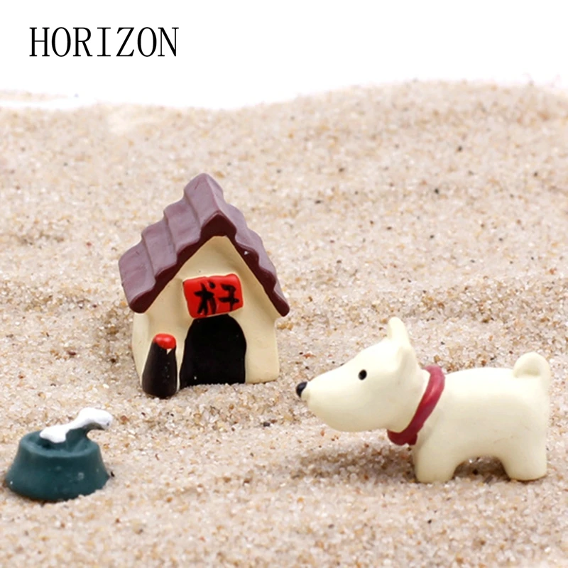 Image Cute Resin 2 3cm Dog 3PCS   Set Model Home Garden Decoration Mini World Landscape Ornaments Accessory Boy Girls Gift