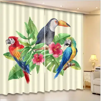 modern european living room Parrot pattern Blackout 3D Window Curtains Bedroom Drapes Cortina Rideaux Customized size pillowcase
modern european living room Parrot pattern Blackout 3D Window Curtains Bedroom Drapes Cortina Rideaux Customized size pillowcase