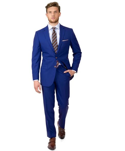 New Arriving Summer Style 100% wool royal blue 2 pcs two button with Notch lapel Slim Fit mens suits with pants
New Arriving Summer Style 100% wool royal blue 2 pcs two button with Notch lapel Slim Fit mens suits with pants