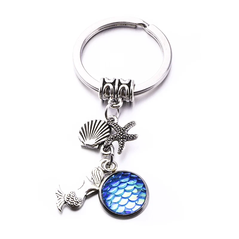 Fashion Handmade DIY Mermaid Shell Starfish Pendant Key Ring 13 Colour Diameter 12 mm Mermaid Scales Pendant Key Ring
Fashion Handmade DIY Mermaid Shell Starfish Pendant Key Ring 13 Colour Diameter 12 mm Mermaid Scales Pendant Key Ring