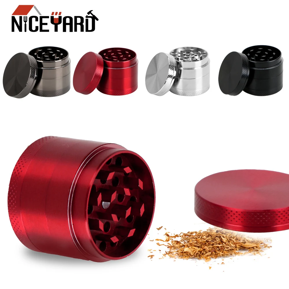 NICEYARD 4-Layer Tobacco Grinder Zinc Alloy Herb Cutter Smoking Pipe Accessories Spice Weed Cutter Cigarette Accessories
NICEYARD 4-Layer Tobacco Grinder Zinc Alloy Herb Cutter Smoking Pipe Accessories Spice Weed Cutter Cigarette Accessories