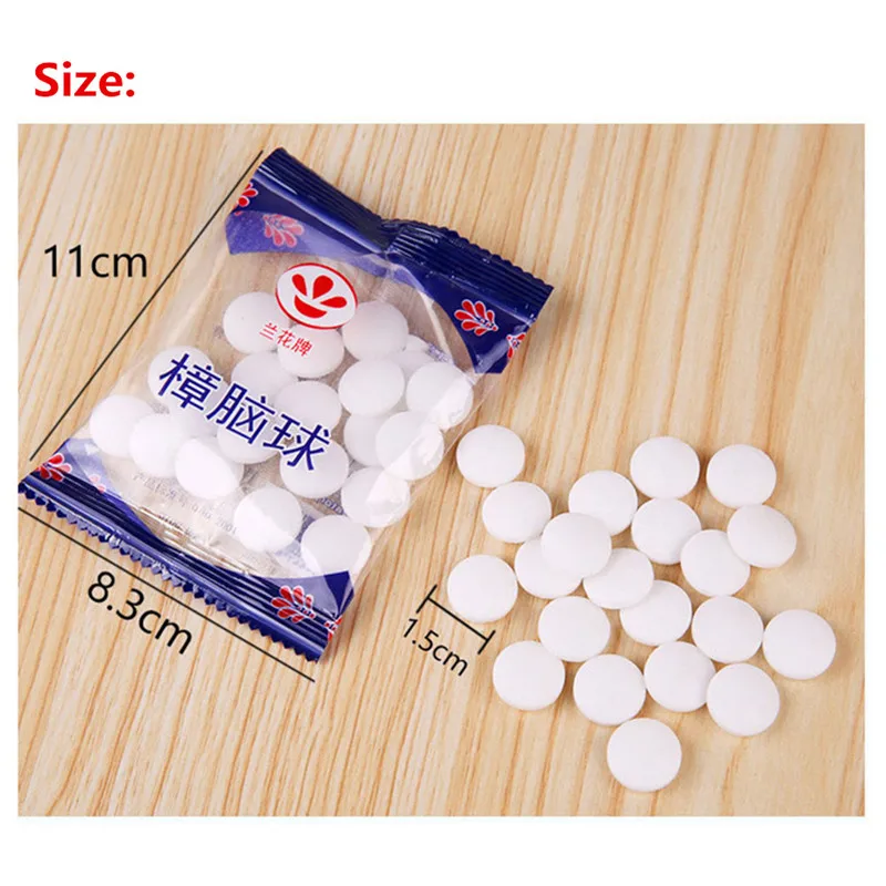 Dropshipping 20PCS/Bag Natural Camphor Balls Wardrobe Shoe Odor Removal Insect Resistant Moth Proof Moth Ball Camphor Sticks
Dropshipping 20PCS/Bag Natural Camphor Balls Wardrobe Shoe Odor Removal Insect Resistant Moth Proof Moth Ball Camphor Sticks