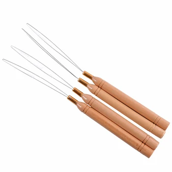 30pcs Wooden Handle Threader Stainless Steel Wire Pulling Micro Rings Hot Selling Loop Hair Extension Tools
30pcs Wooden Handle Threader Stainless Steel Wire Pulling Micro Rings Hot Selling Loop Hair Extension Tools